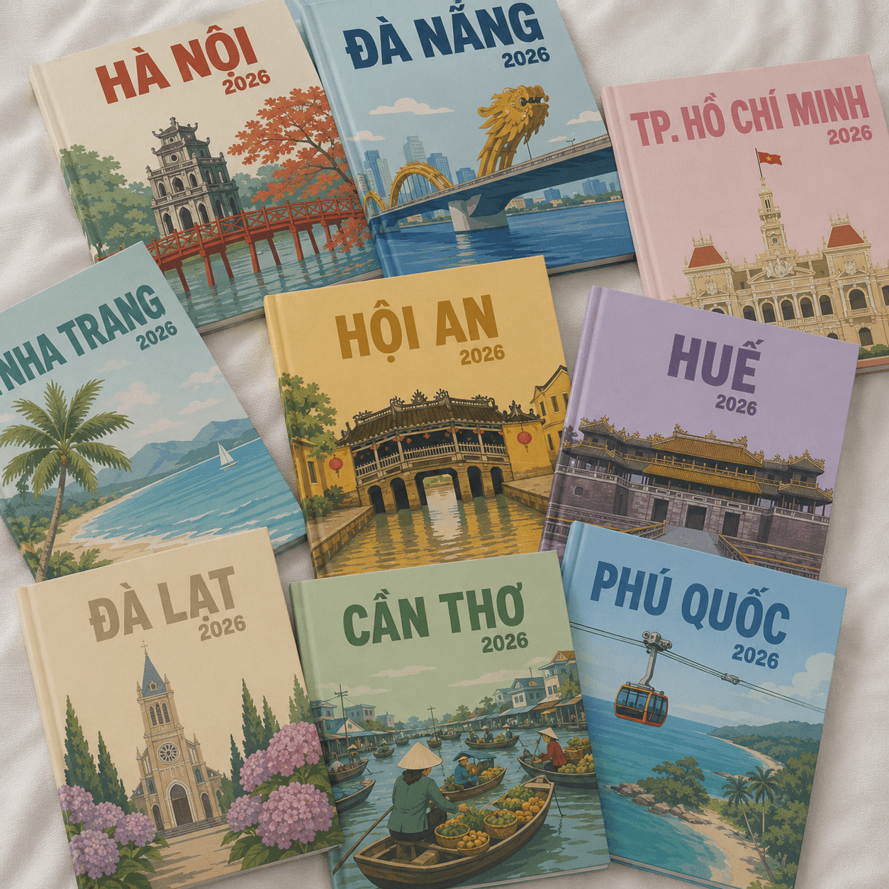 Các mẫu photobook Memira theo chủ đề địa danh Việt Nam